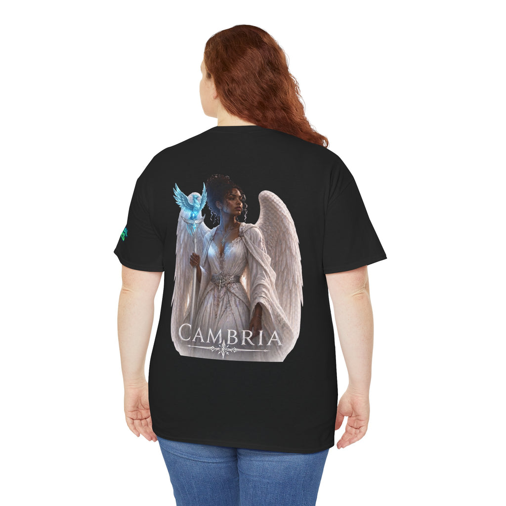 The Eternal Wars Graphic Tee – "Cambria" Winged Warrior Shirt