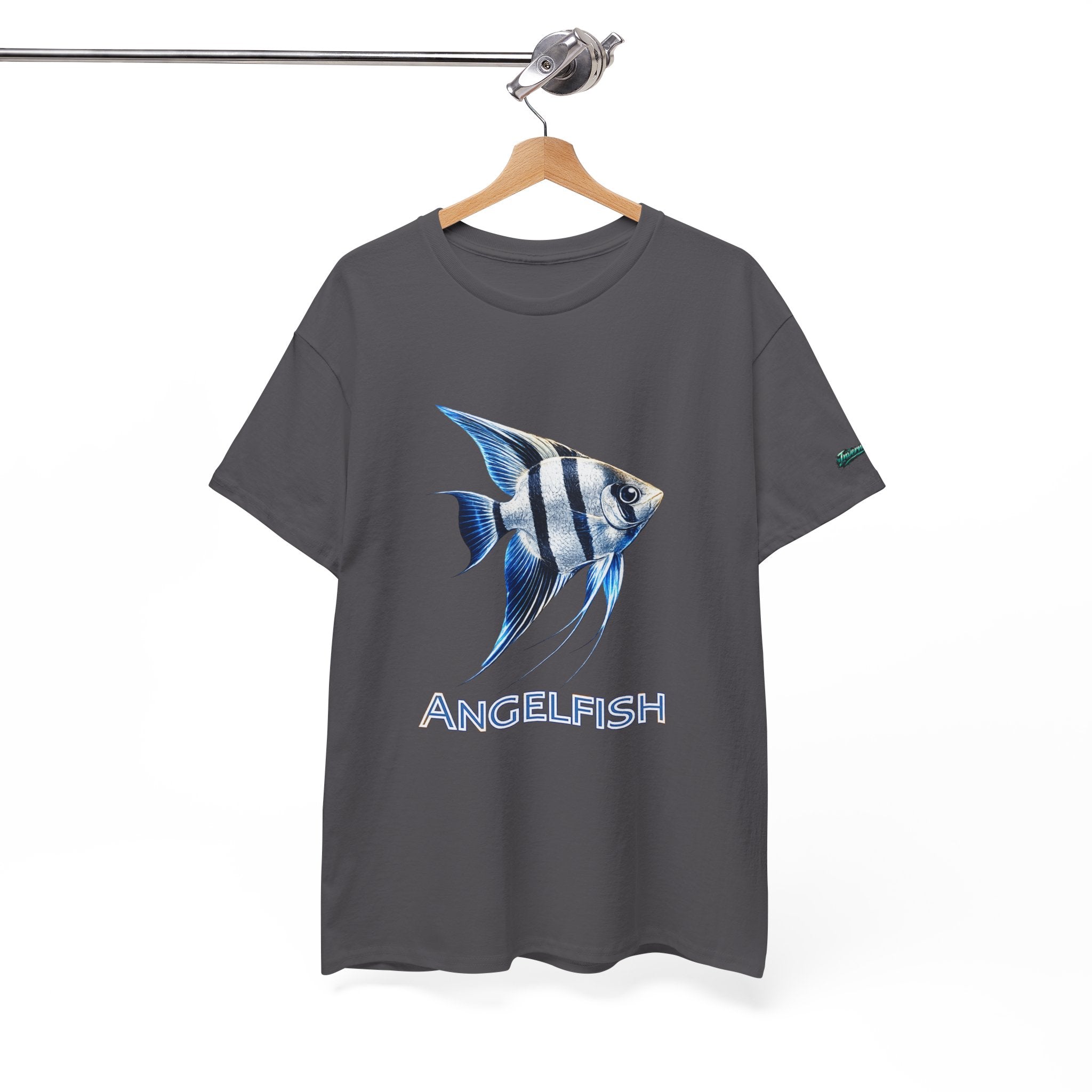 Angelfish Graphic Tee — Blue Tropical Fish Shirt