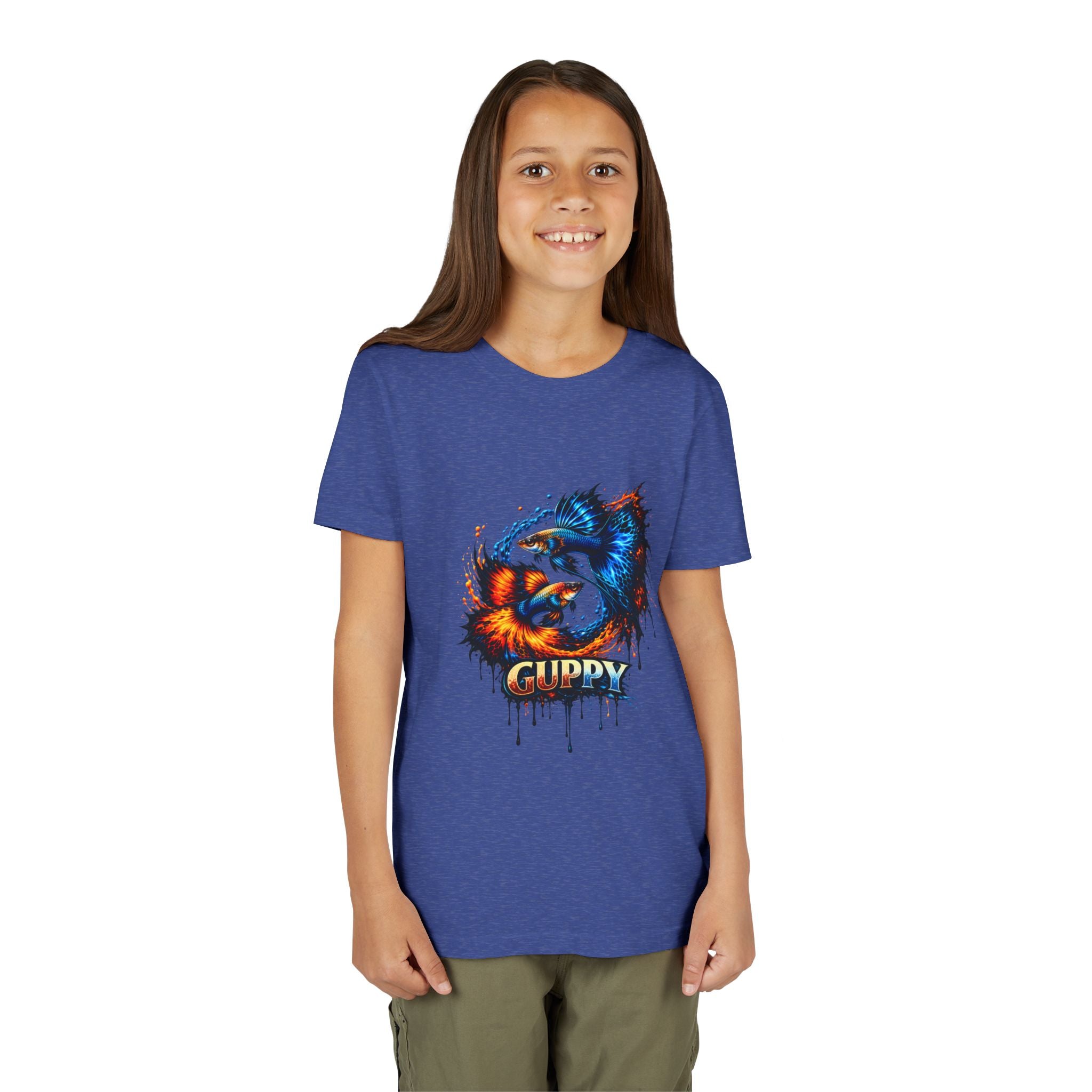 Fire & Ice Guppy – Youth "Neon Flare" Premium Tee