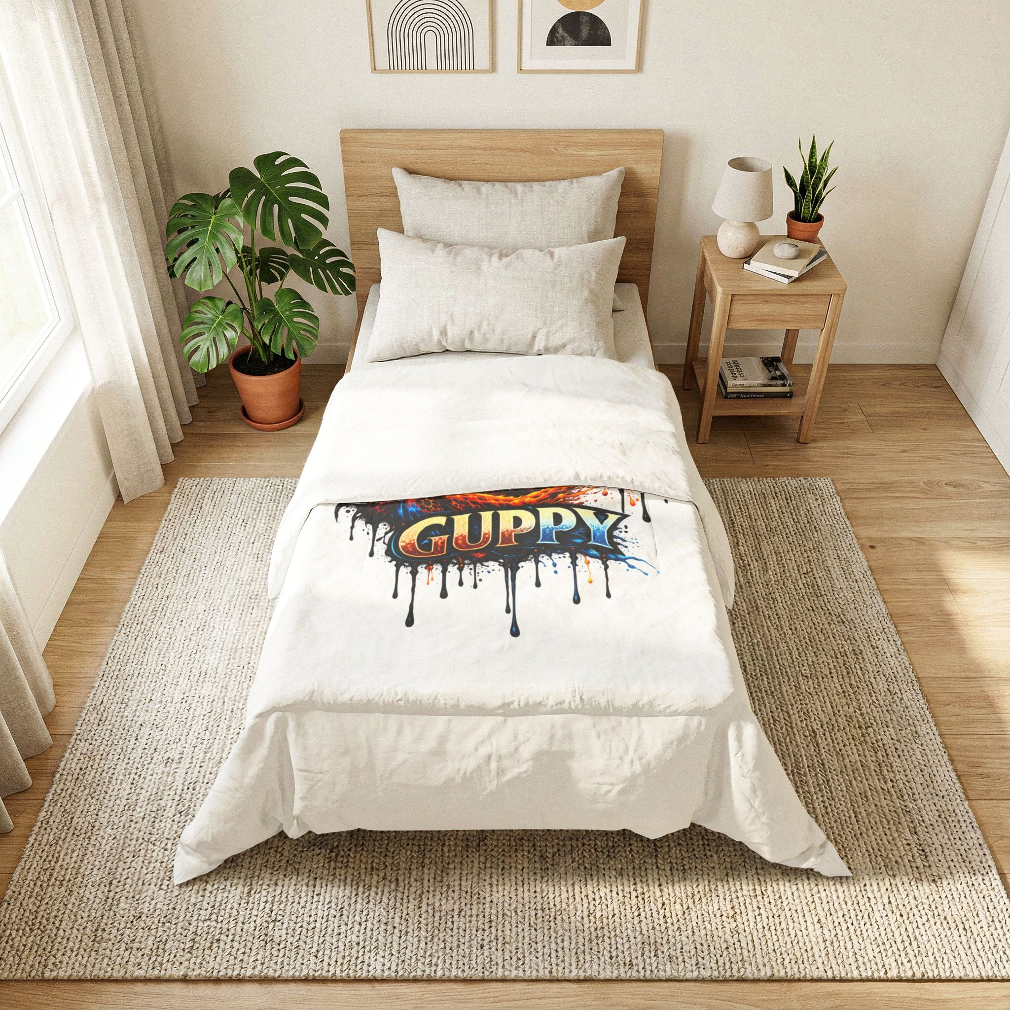 Fire & Ice Guppy – Premium "Infinite Flow" Cotton Comforter