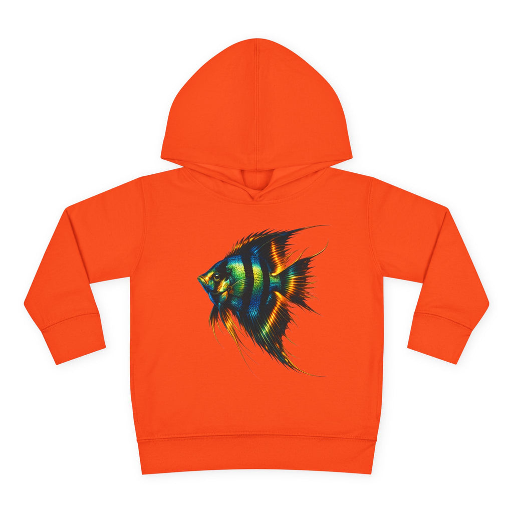 Toddler Hoodie with Colorful Angelfish Graphic