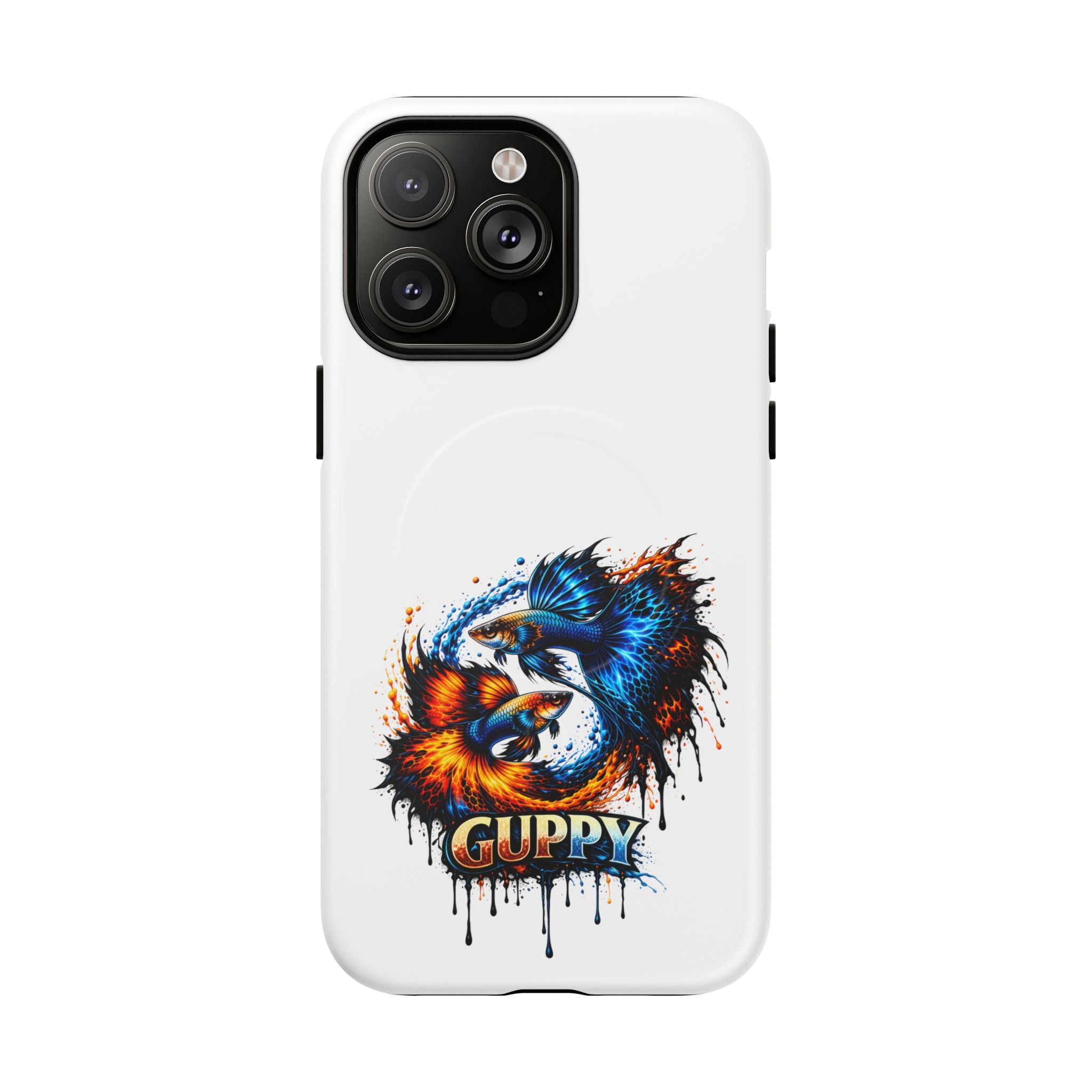 Fire & Ice Guppy – "Neon Flare" Magnetic Impact Case