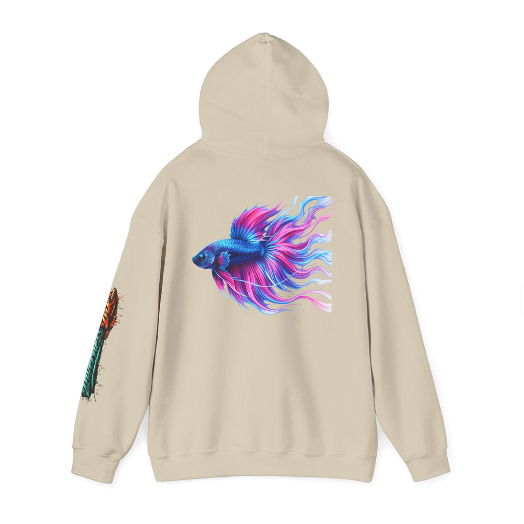 Electric Paint Betta — Artisan Series Hoodie — Inverness Ink Graphic Pullover