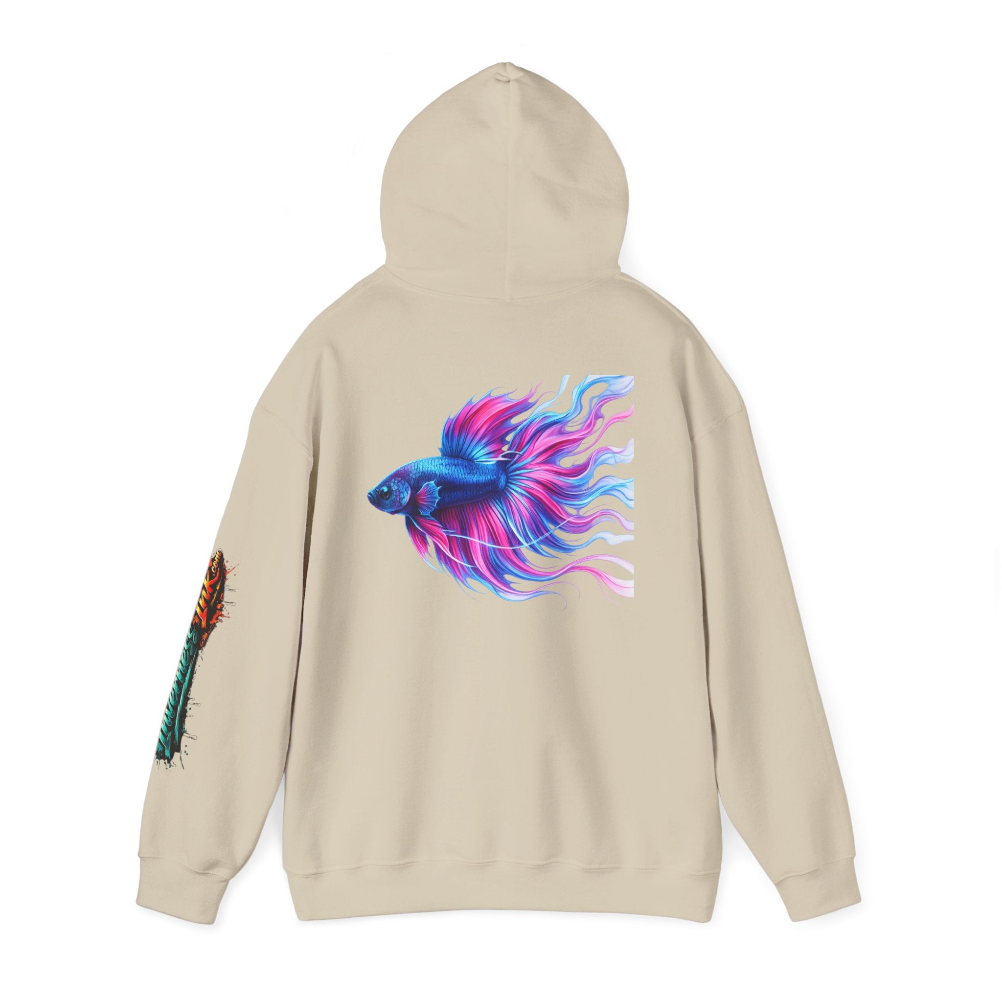 Electric Paint Betta — Artisan Series Hoodie — Inverness Ink Graphic Pullover