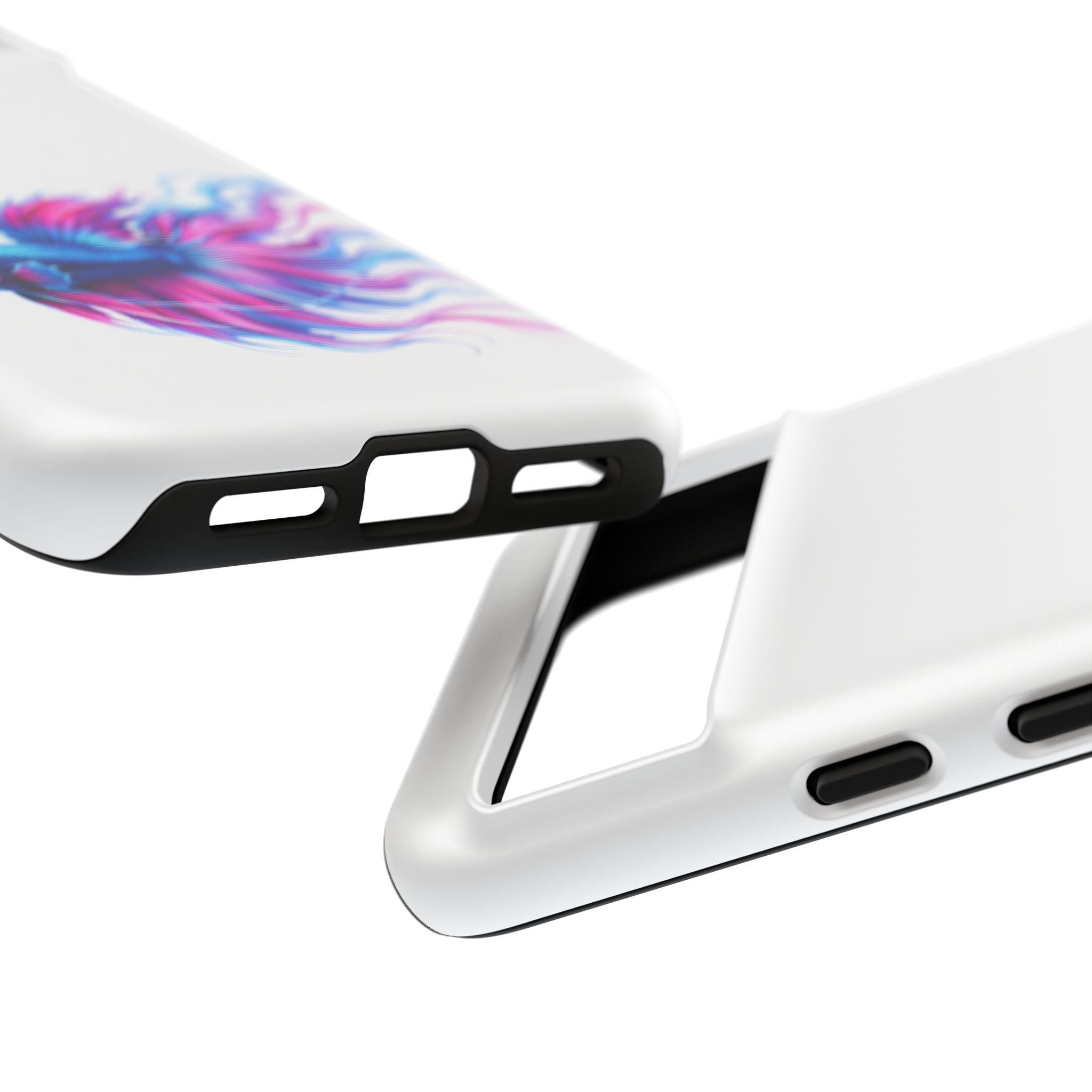 Betta Fish Tough Phone Case — Colorful Watercolor Fish Protective Cover