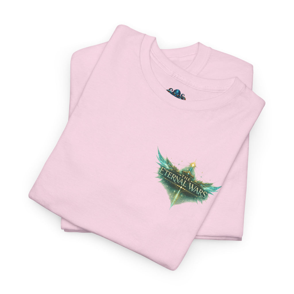 T-Shirt — Nature Warrior Graphic Tee with Man and Dog Illustration