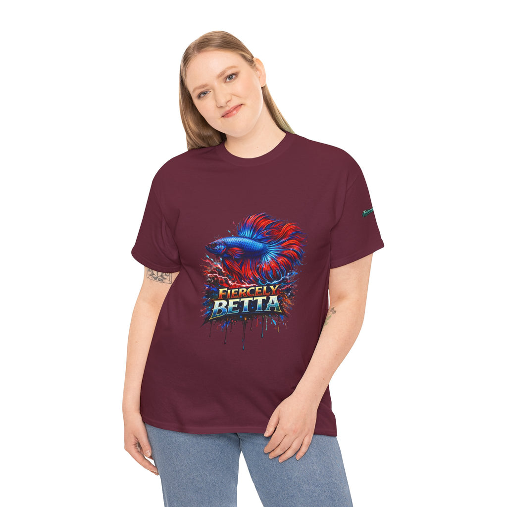 Betta Fish T-Shirt — Fiercely Betta Colorful Aquarium Fish Tee