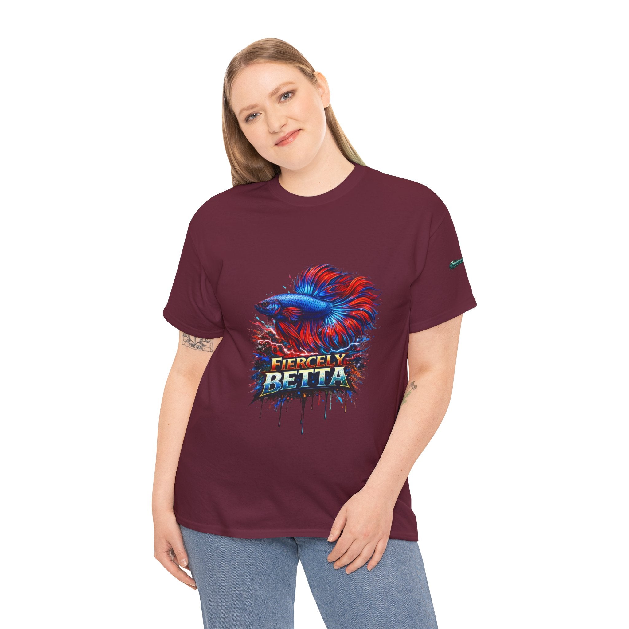 Betta Fish T-Shirt — Fiercely Betta Colorful Aquarium Fish Tee