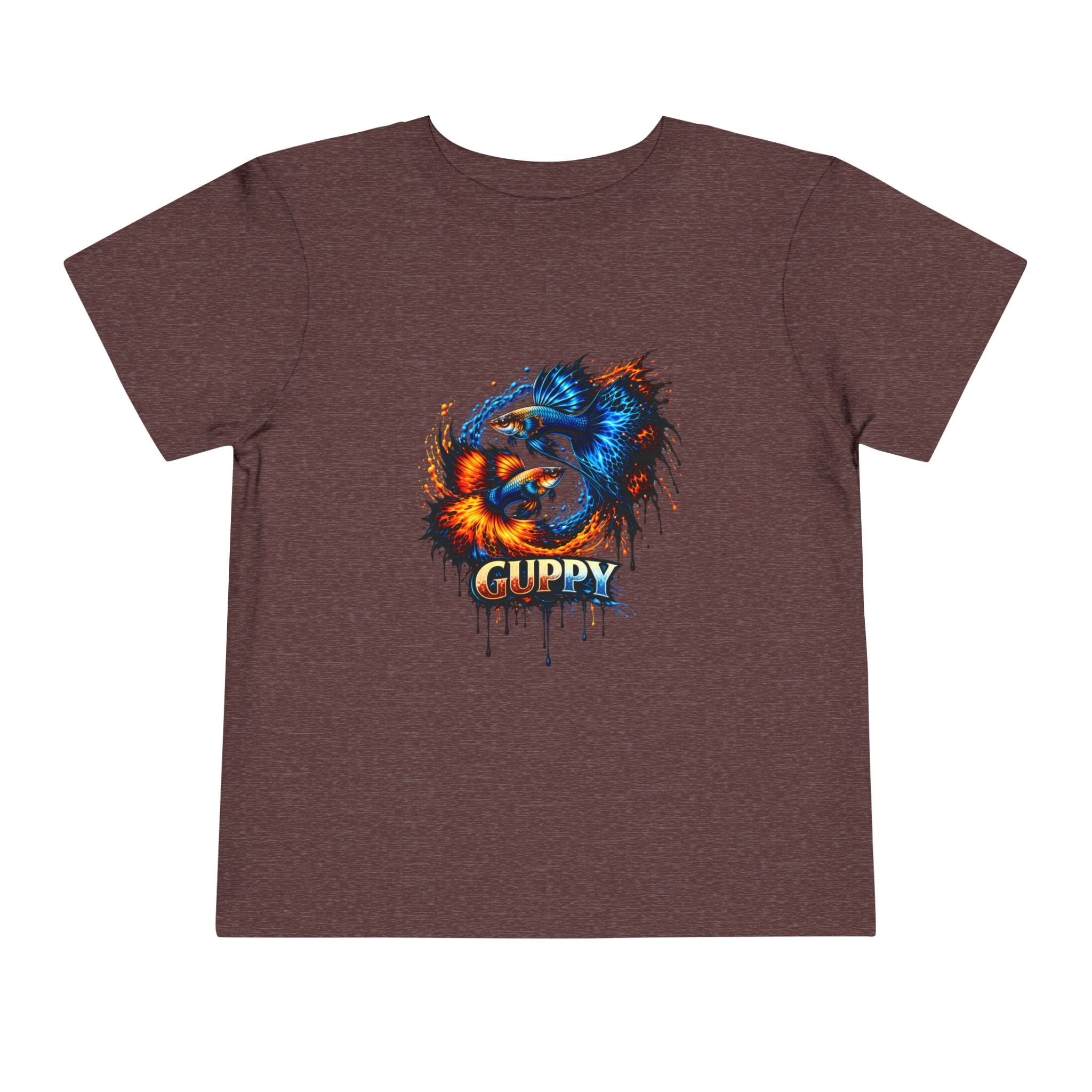 Fire & Ice Guppy – Toddler "Neon Flare" Premium Tee
