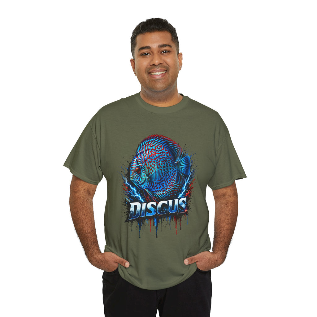 Discus Fish Graphic Tee - Vibrant Aquarium Fish Shirt