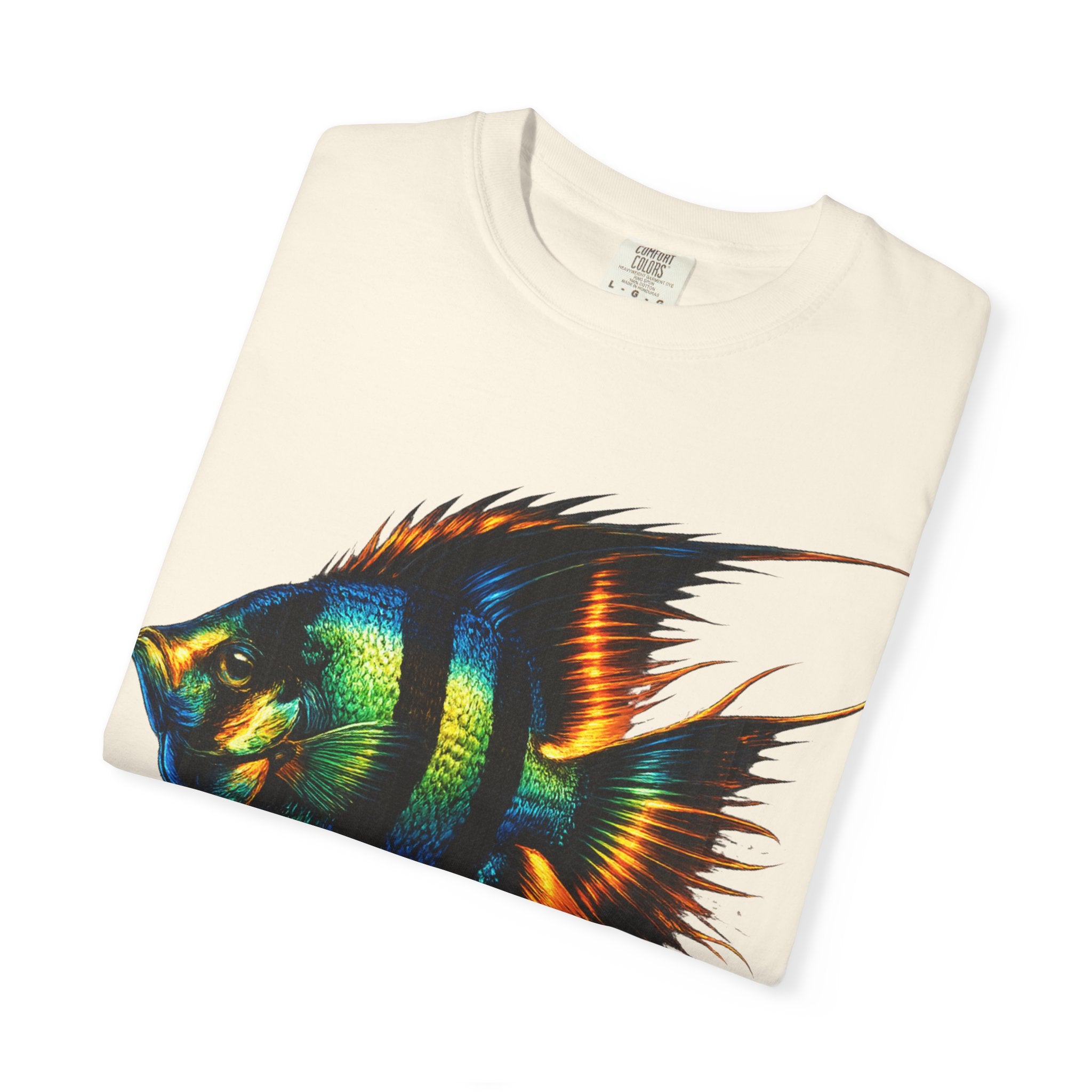 Angelfish Graphic T-Shirt — Vibrant Tropical Fish Illustration
