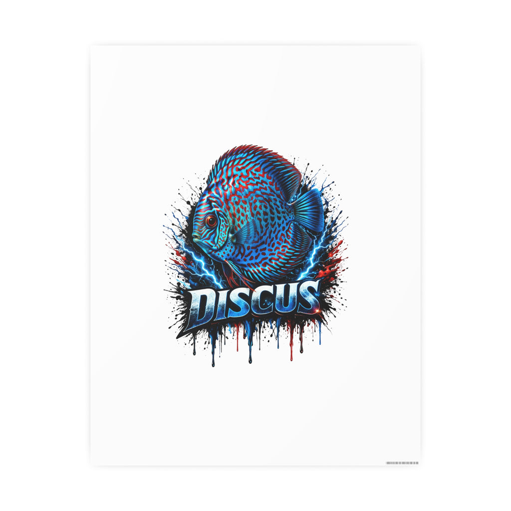 Discus Fish Art Poster — Vibrant Aquarium Wall Print