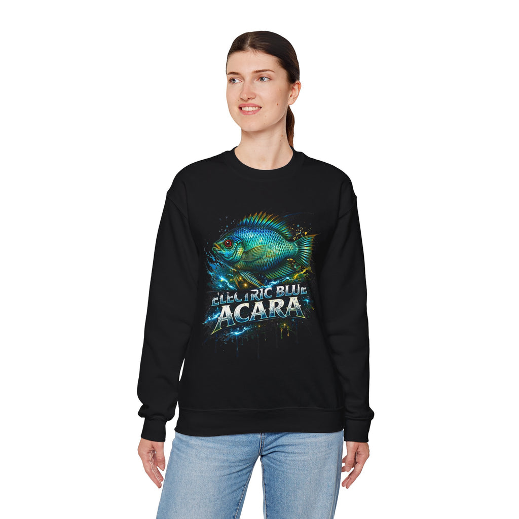 Electric Blue Acara – Heavy Blend™ Crewneck Sweatshirt