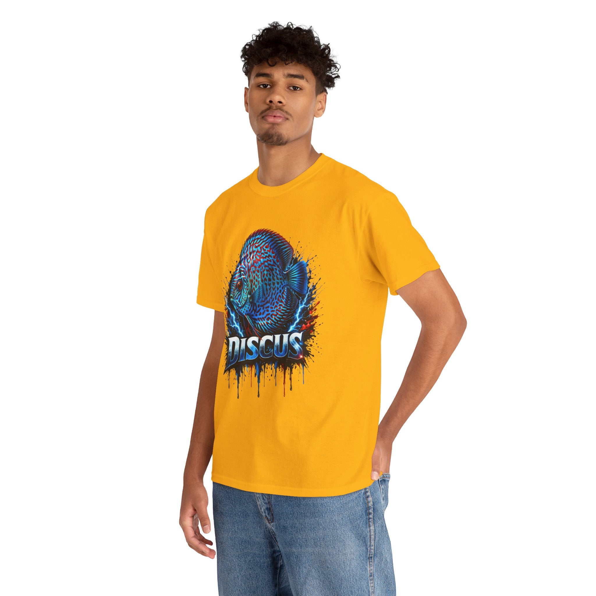 Discus Fish Graphic Tee - Vibrant Aquarium Fish Shirt