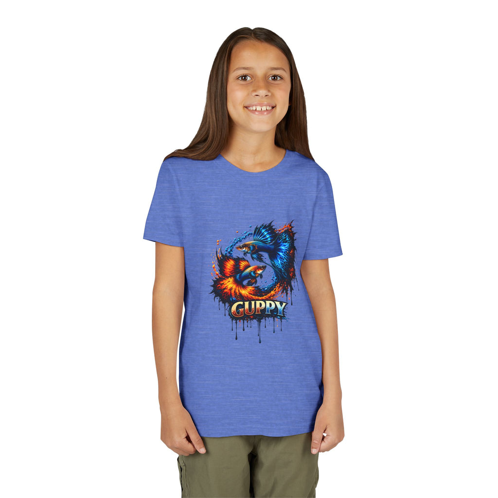 Fire & Ice Guppy – Youth "Neon Flare" Premium Tee