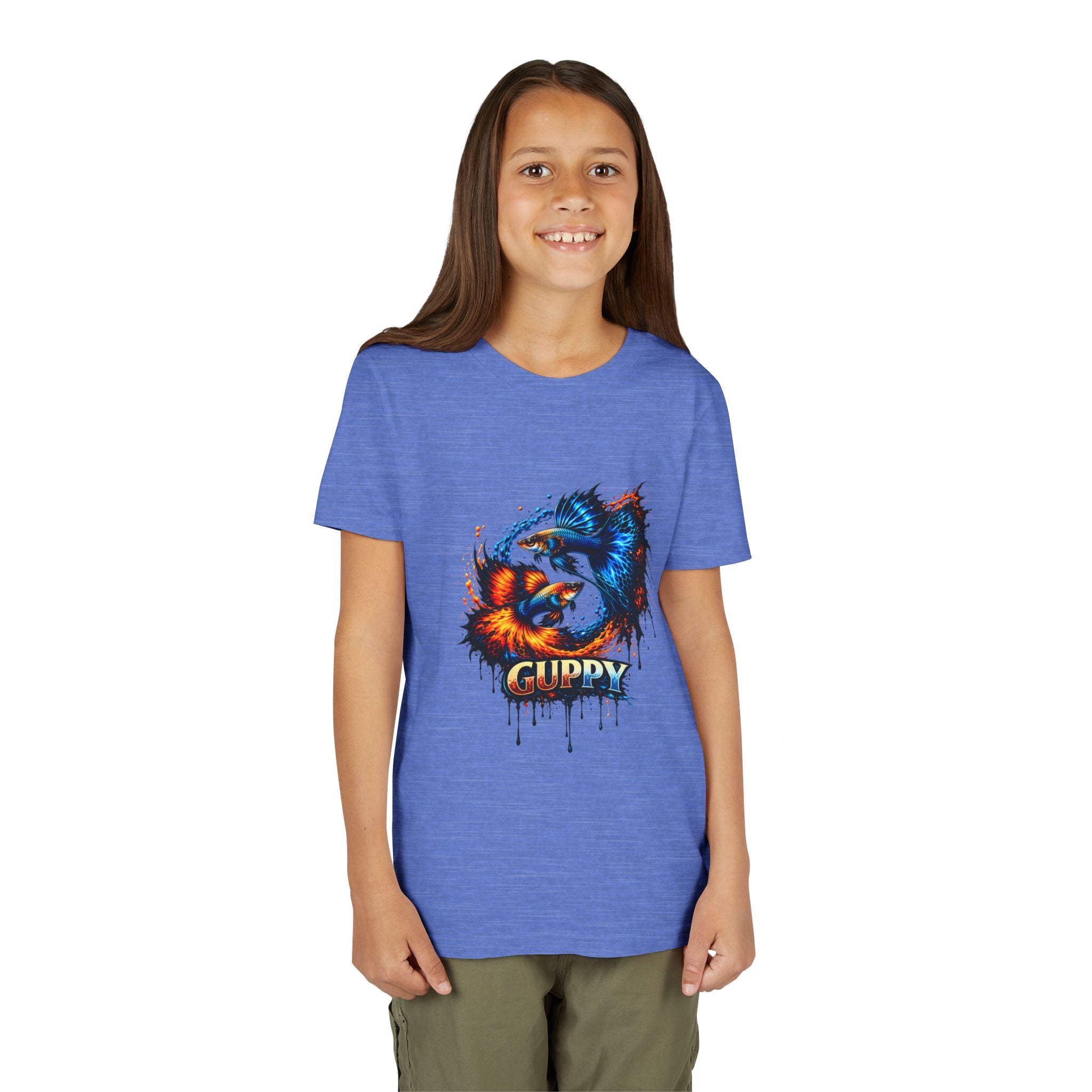 Fire & Ice Guppy – Youth "Neon Flare" Premium Tee