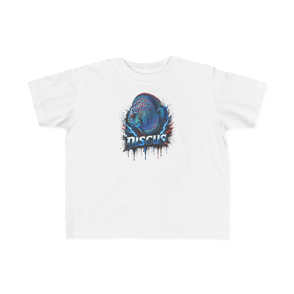 Discus Fish Toddler Tee — Colorful Aquarium Graphic Shirt