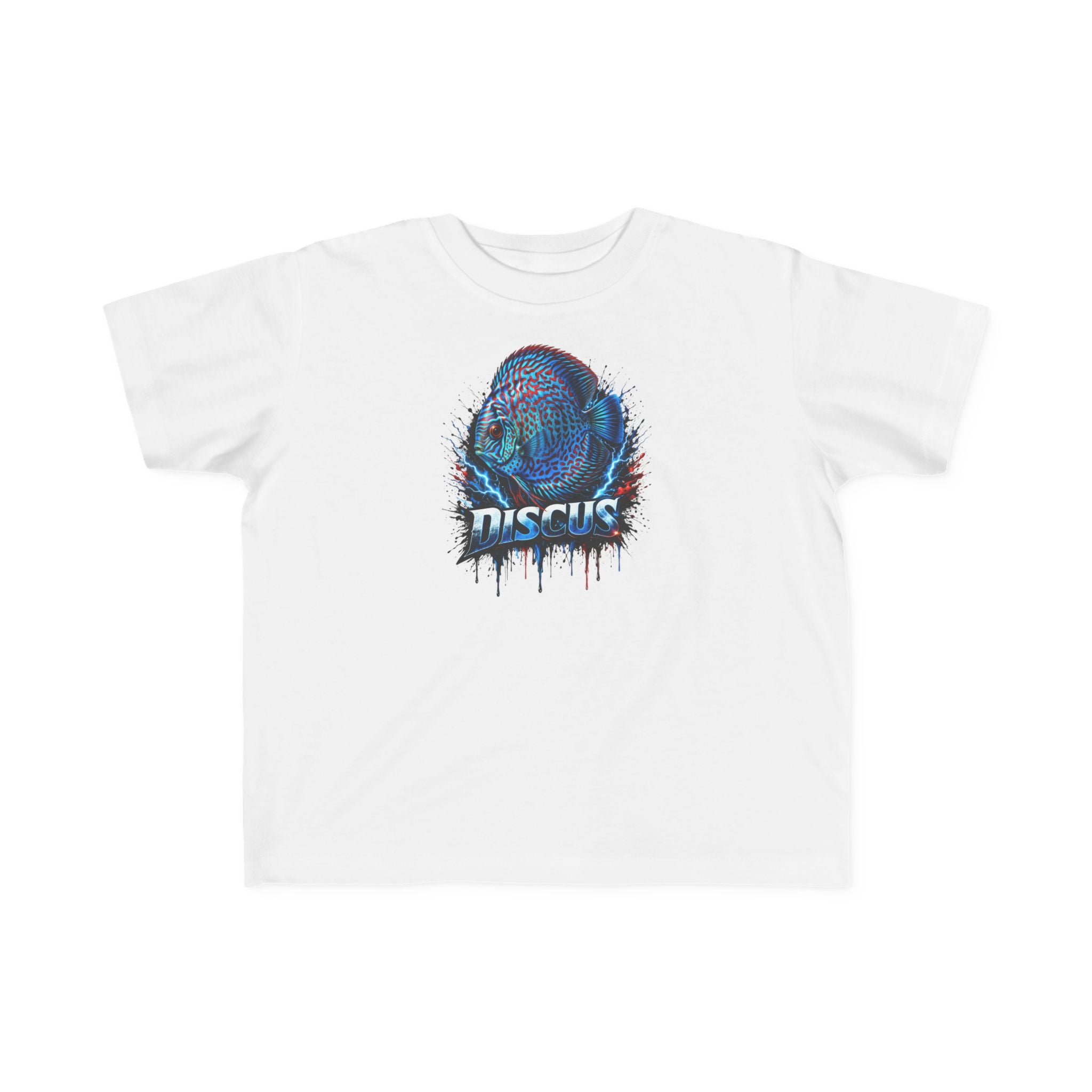 Discus Fish Toddler Tee — Colorful Aquarium Graphic Shirt