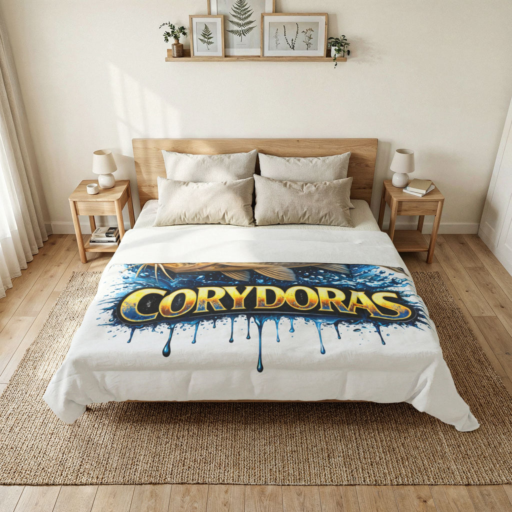 Corydoras Fish Cotton Comforter – Aquatic Aquarium Lover Bedding