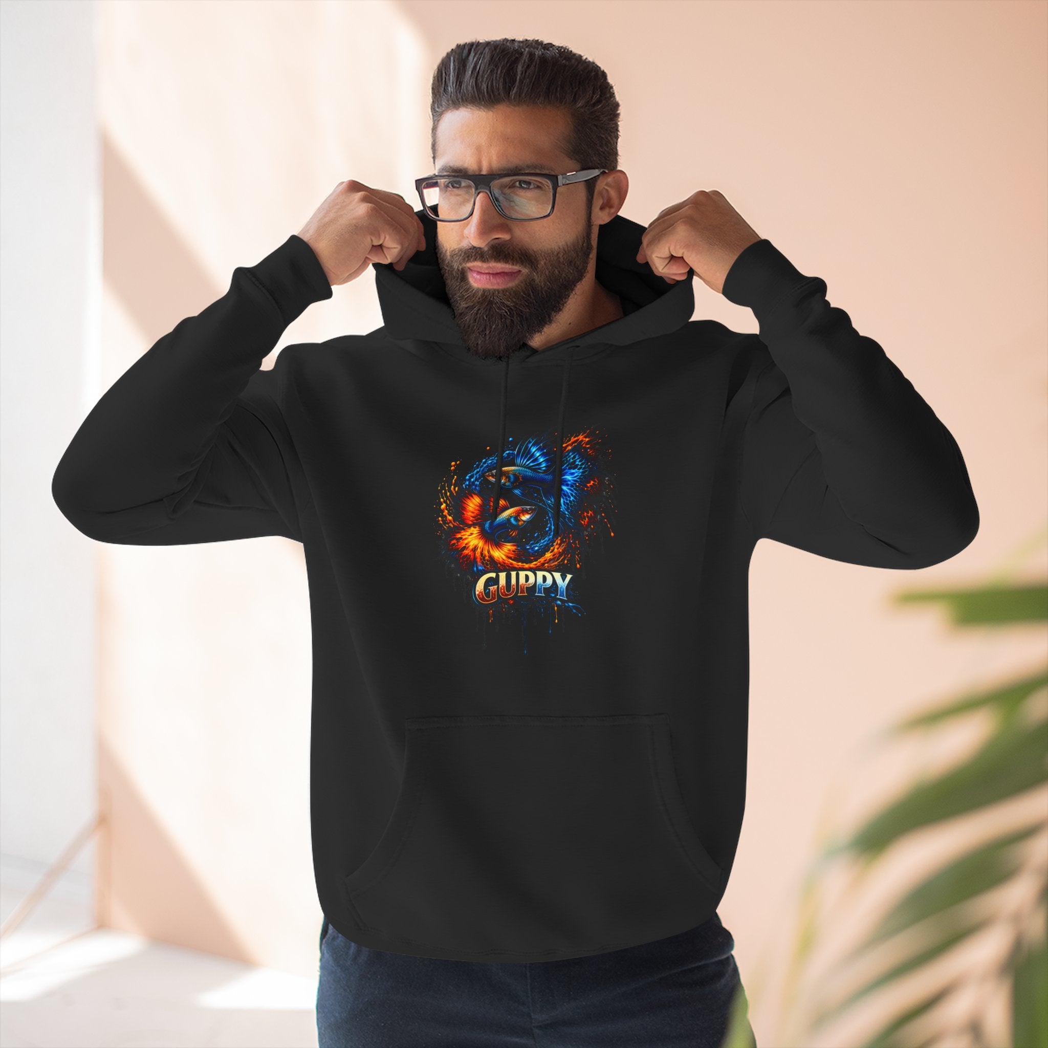 Fire & Ice Guppy – Premium Three-Panel Fleece Hoodie