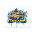 Peppered Corydoras Fish Art Poster — Vibrant Aquarium Print