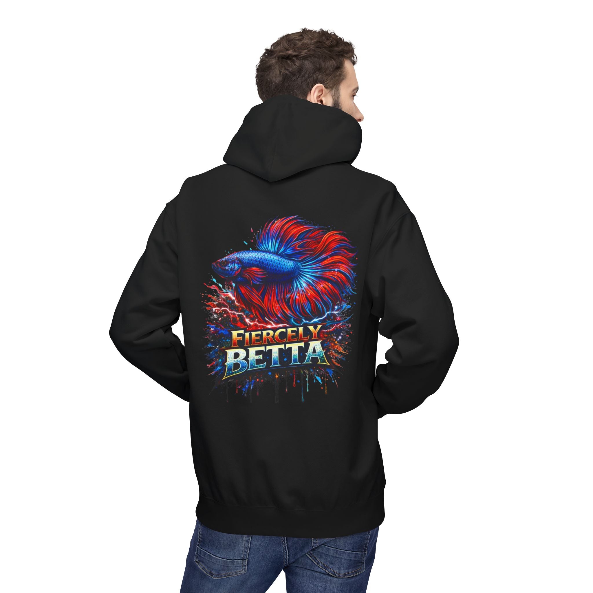 Fiercely Betta Hoodie – Colorful Betta Fish Graphic Pullover