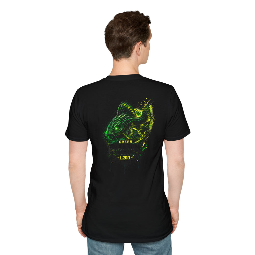 Green Phantom Pleco Tee — Graphic Fish Aquarium Shirt