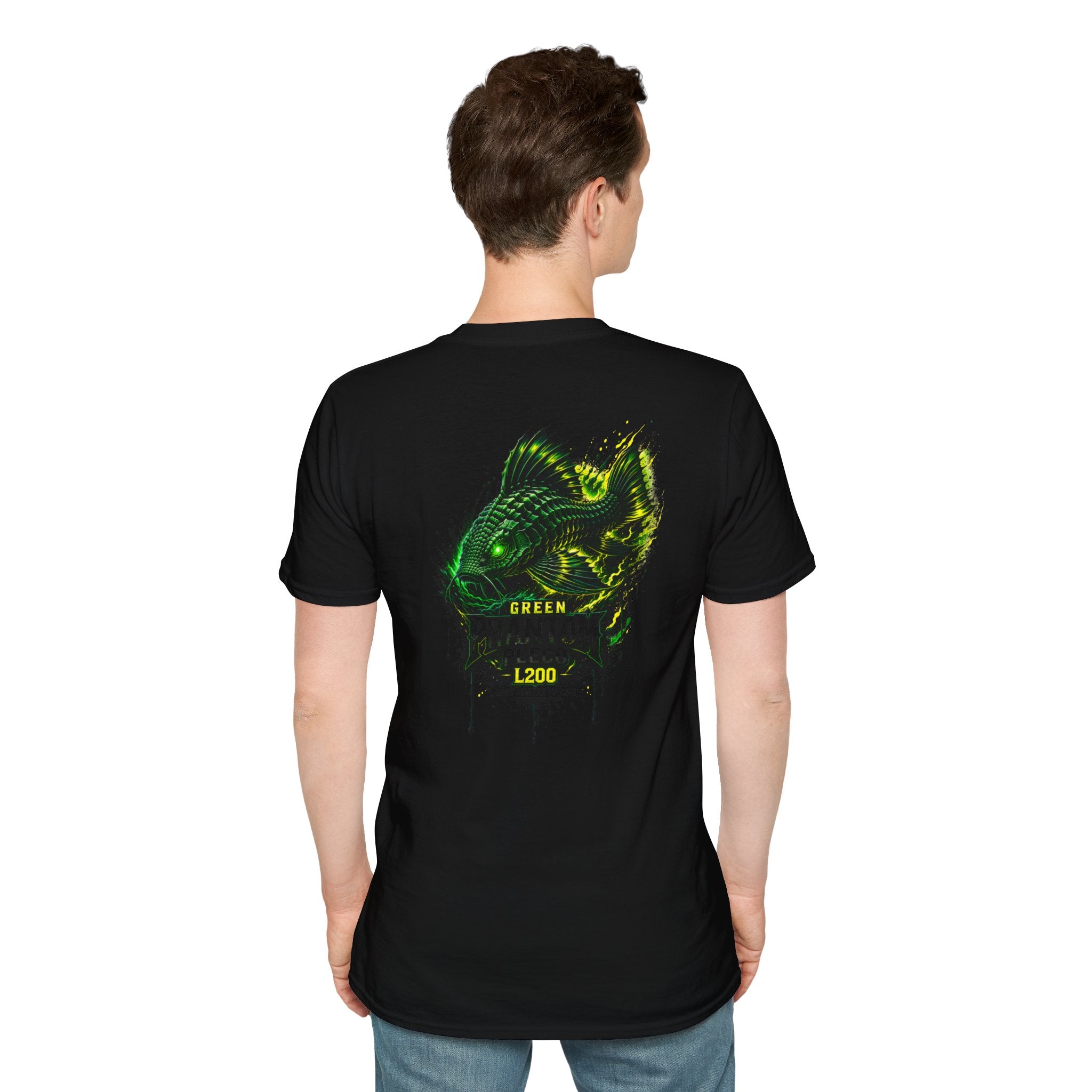 Green Phantom Pleco Tee — Graphic Fish Aquarium Shirt