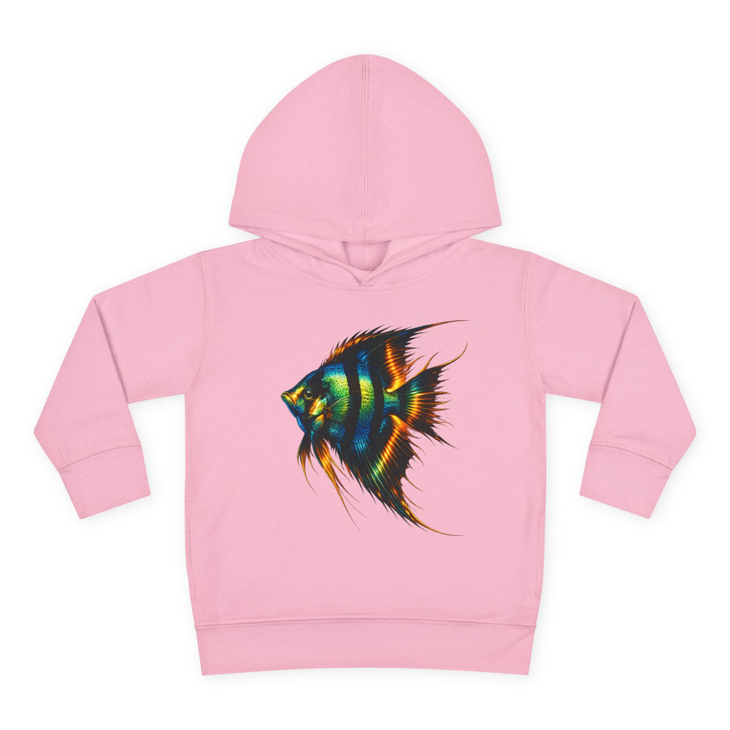 Toddler Hoodie with Colorful Angelfish Graphic