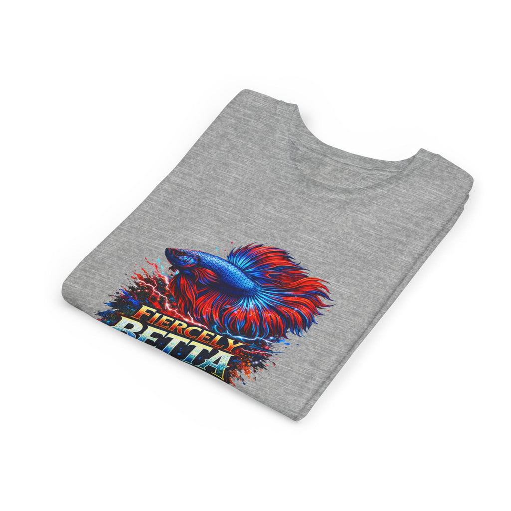 Fiercely Betta Youth Tee - Colorful Betta Fish Graphic Shirt