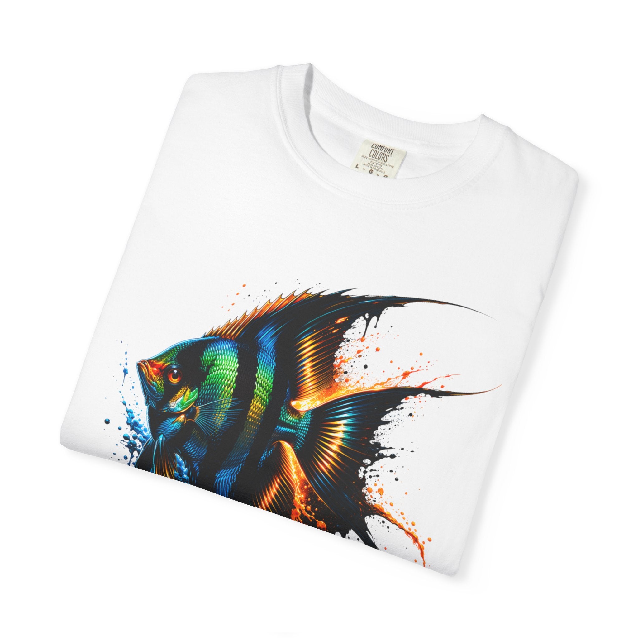 Vibrant Drip Angelfish Graphic Tee