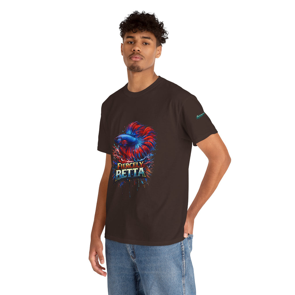 Betta Fish T-Shirt — Fiercely Betta Colorful Aquarium Fish Tee