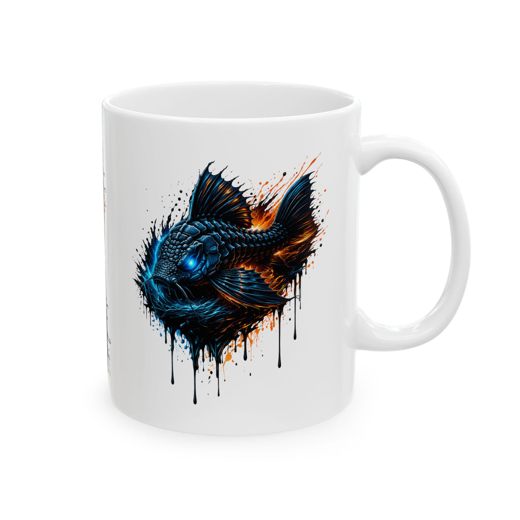 Armored Pleco – Premium "Deep Glow" Ceramic Mug Coffee Cup (11oz/15oz)