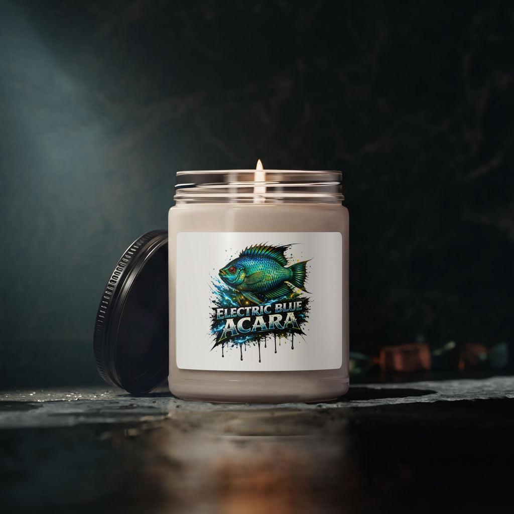Electric Blue Acara – 9oz Hand-Poured Soy Candle