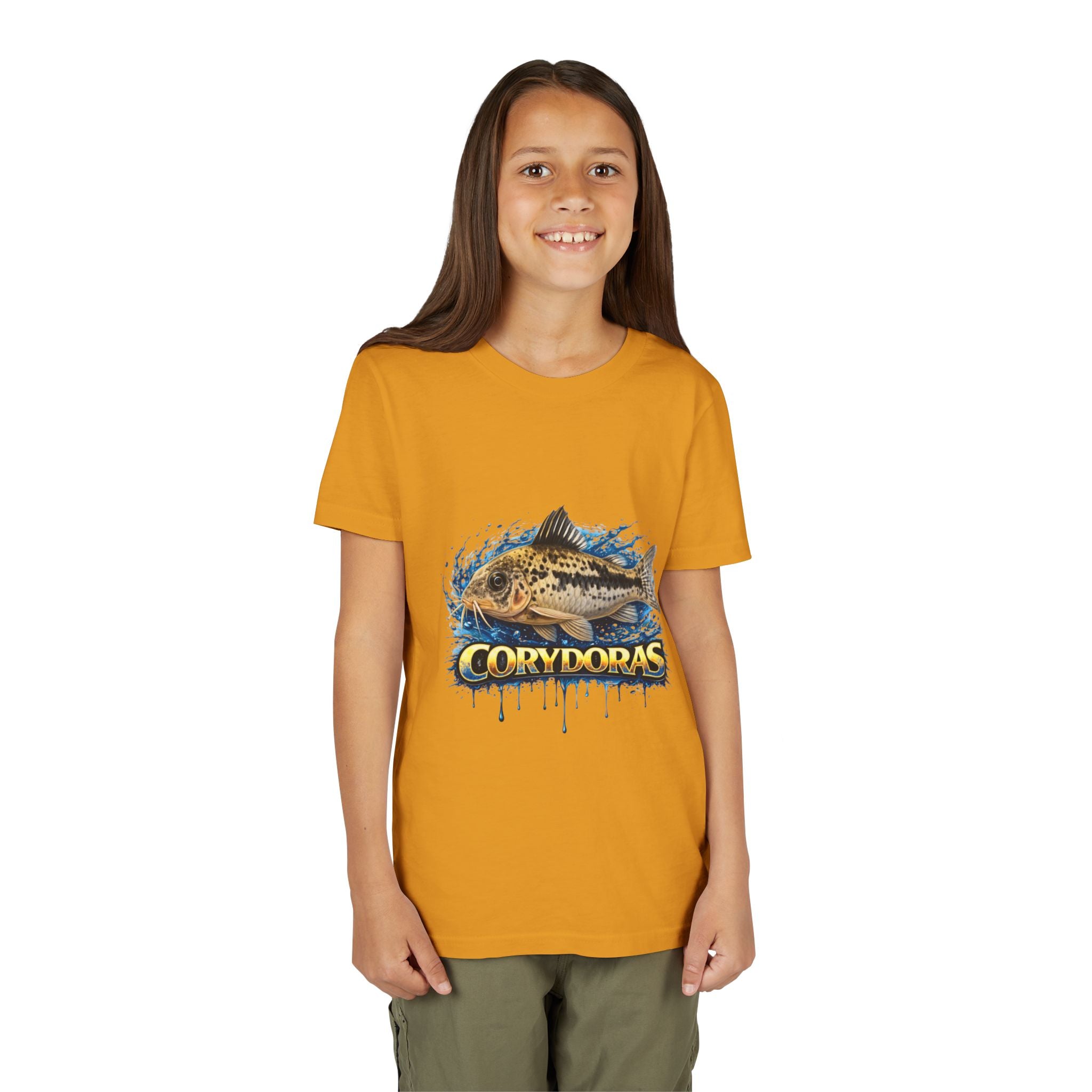 Corydoras Fish Youth Tee – Cute Aquarium Catfish Graphic Shirt