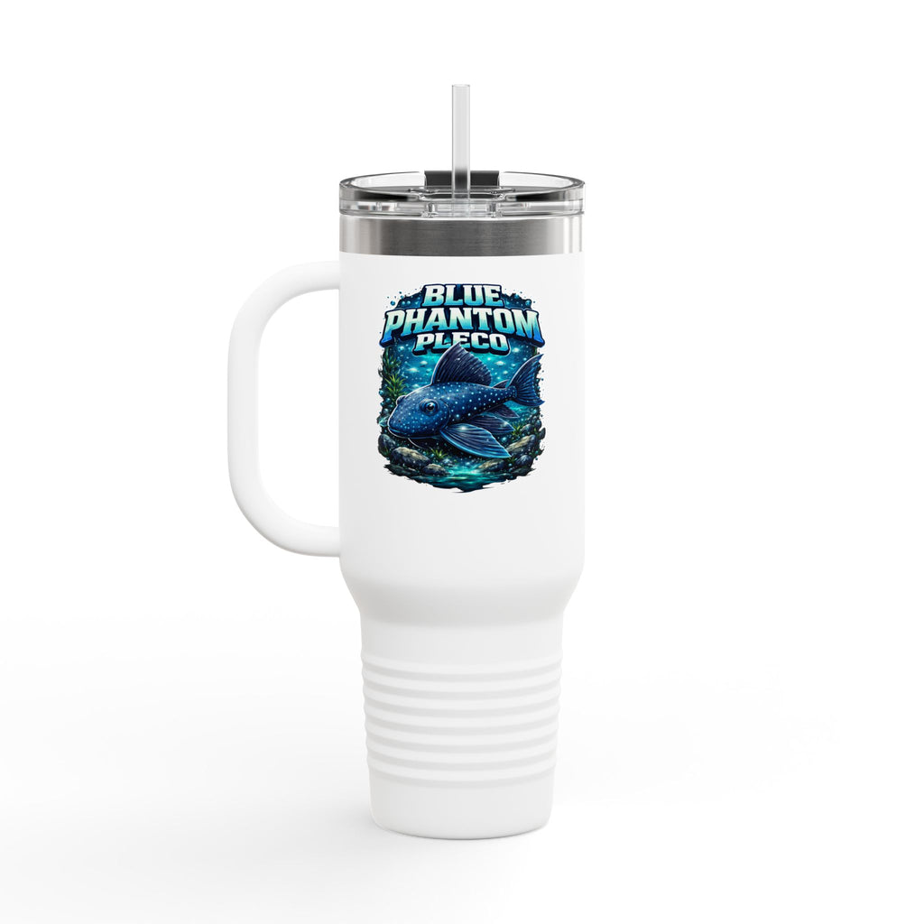 Blue Phantom Pleco L-128 – 40oz Premium Insulated Travel Mug, 40oz