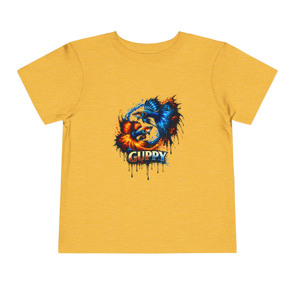 Fire & Ice Guppy – Toddler "Neon Flare" Premium Tee