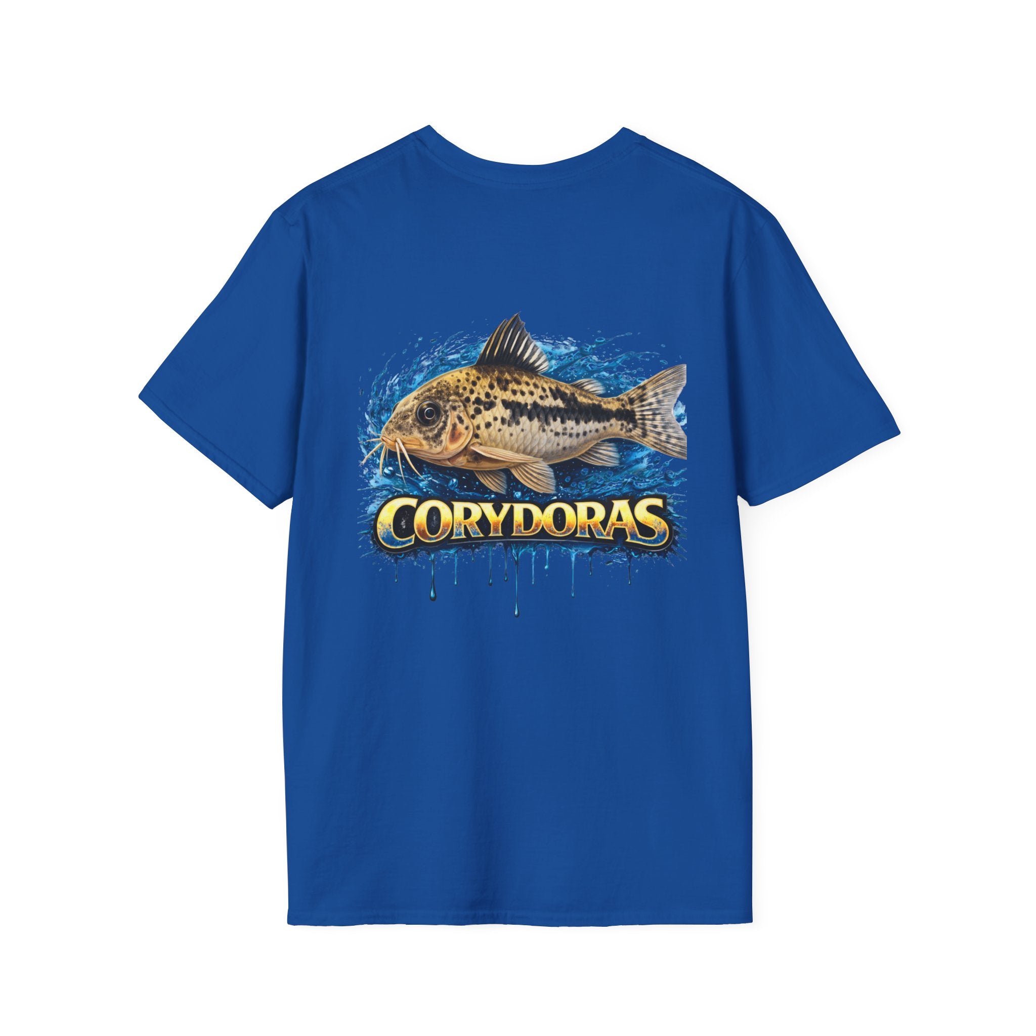 Corydoras Fish T-Shirt — Aquarium Catfish Tee with Splash Graphic