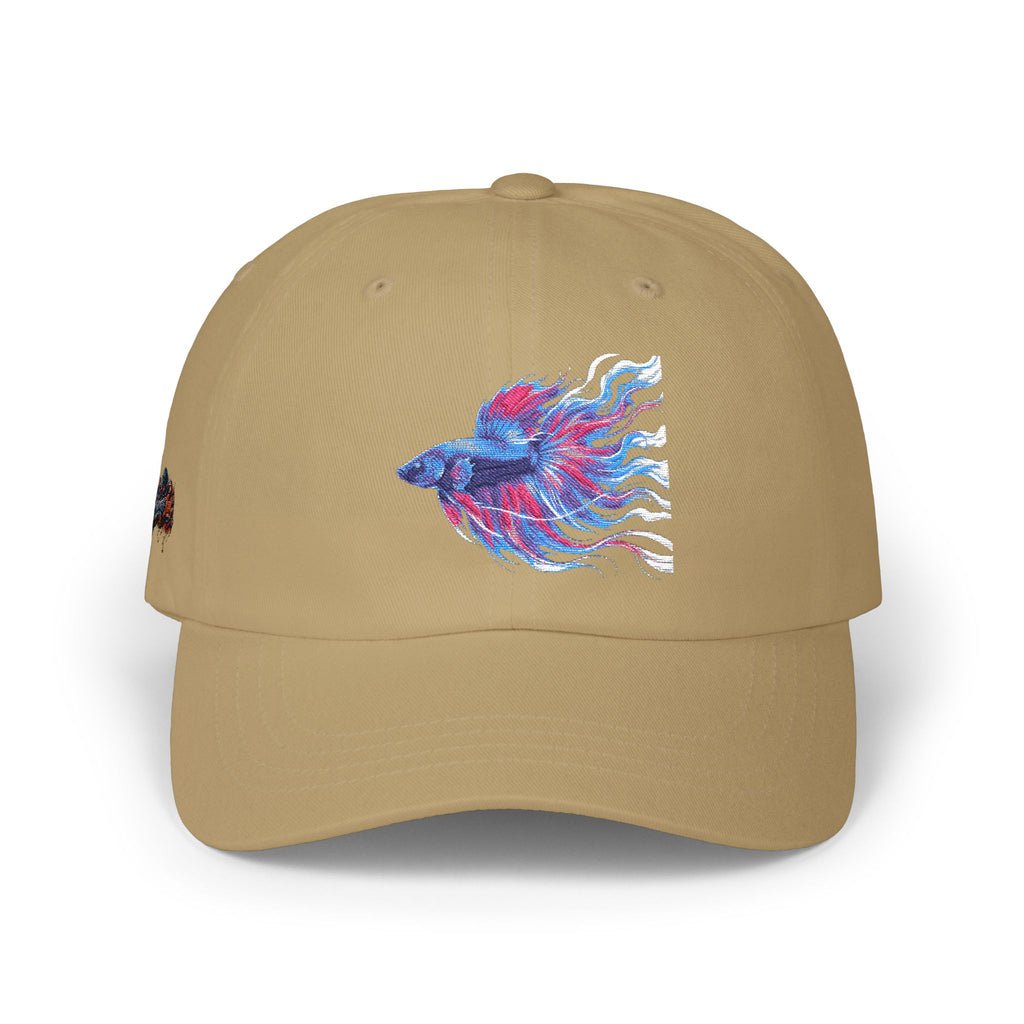 Betta Fish Dad Cap – Embroidered Color Splash Fish Baseball Hat