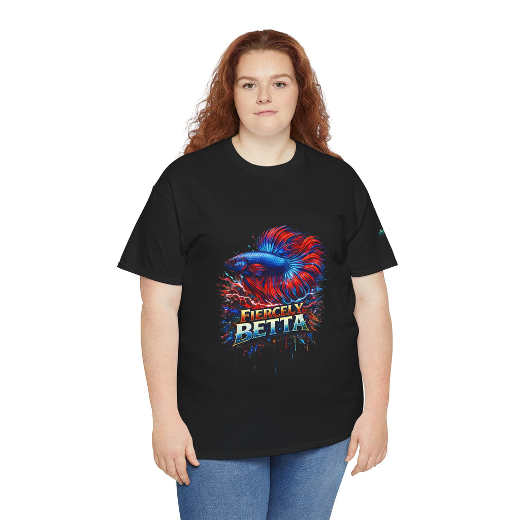 Betta Fish T-Shirt — Fiercely Betta Colorful Aquarium Fish Tee