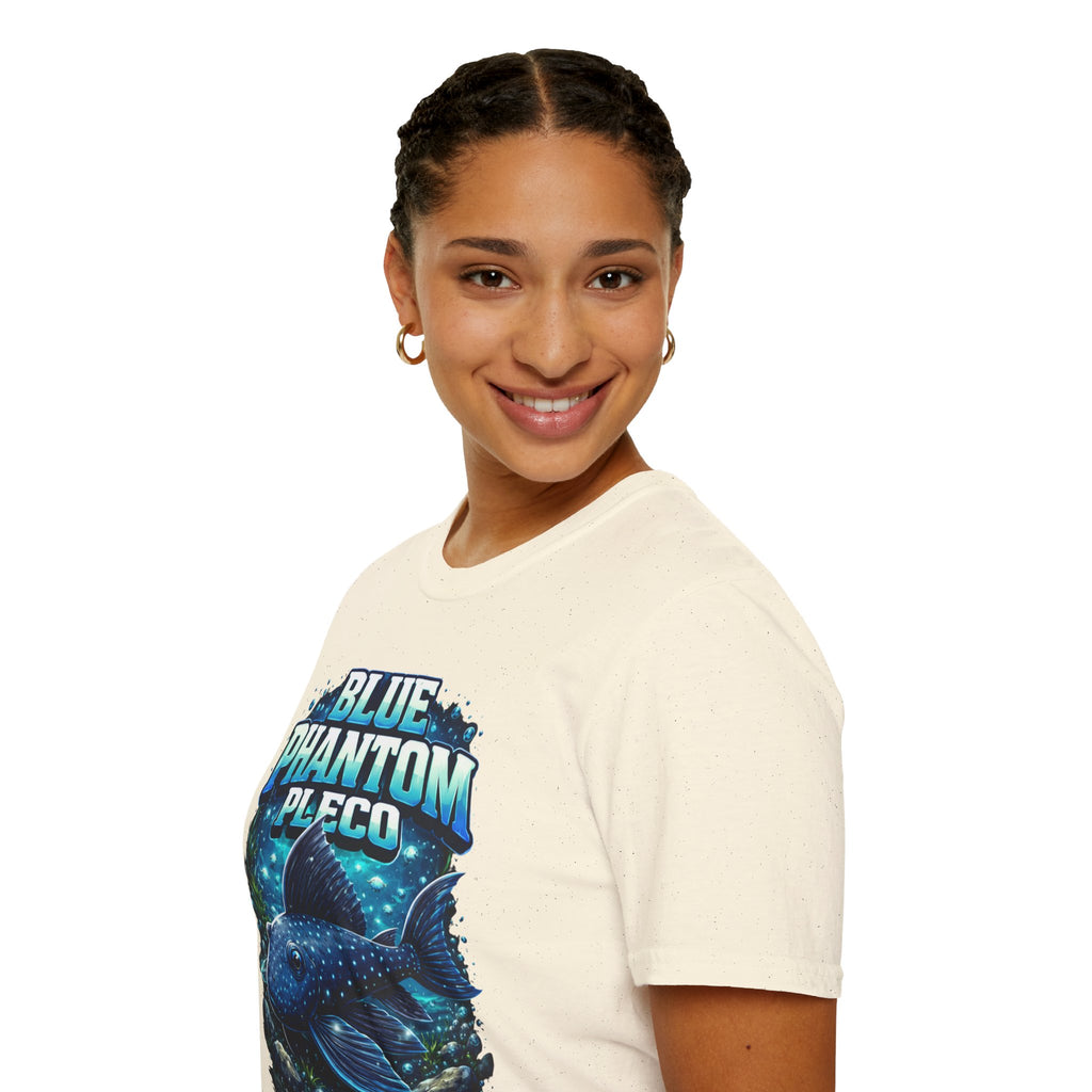 Blue Phantom Pleco T-Shirt — Graphic Aquarium Fish Tee