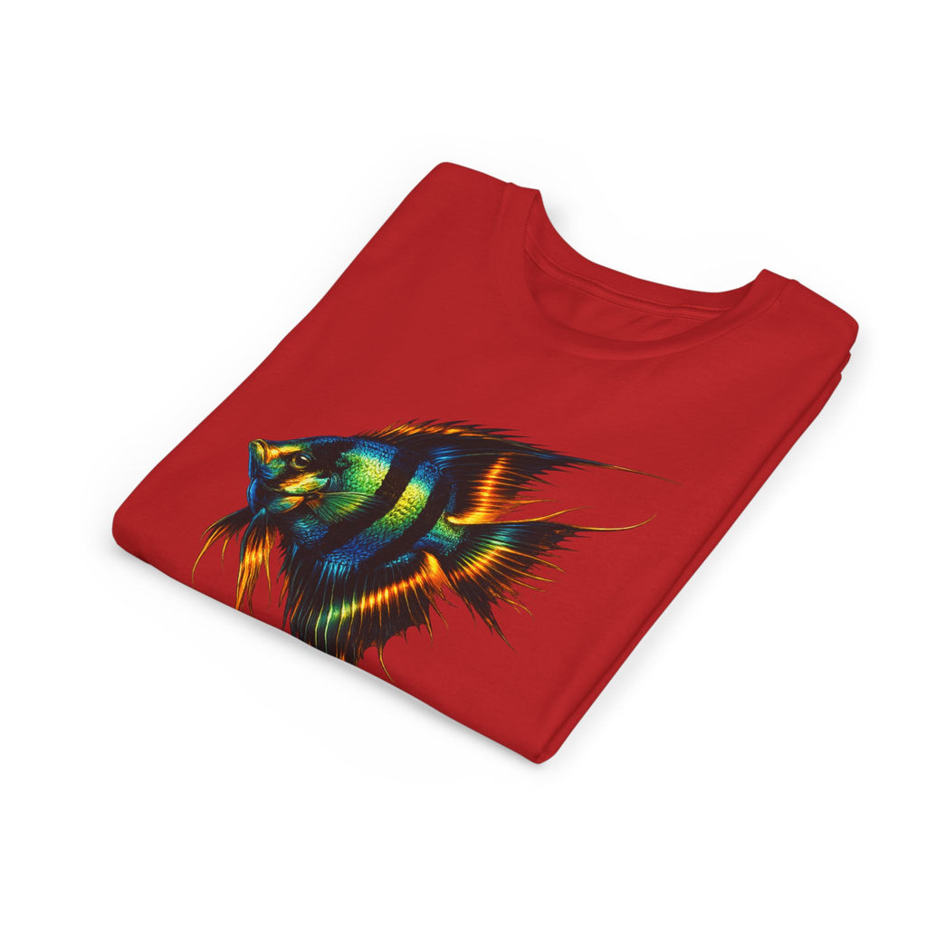 Angelfish Youth Tee – Colorful Aquarium Fish Graphic Shirt for Kids