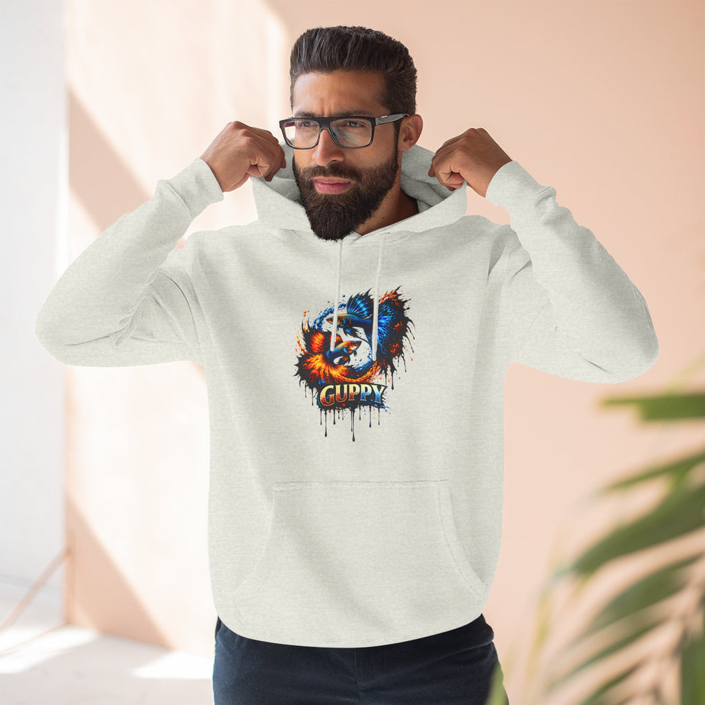 Fire & Ice Guppy – Premium Three-Panel Fleece Hoodie