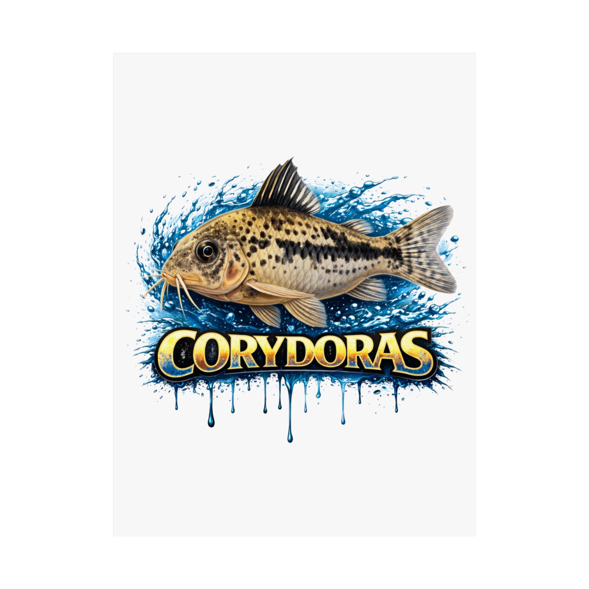 Corydoras Fish Matte Poster — Aquarium Lover Wall Art