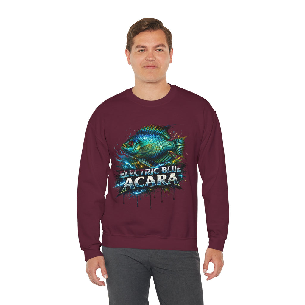 Electric Blue Acara – Heavy Blend™ Crewneck Sweatshirt