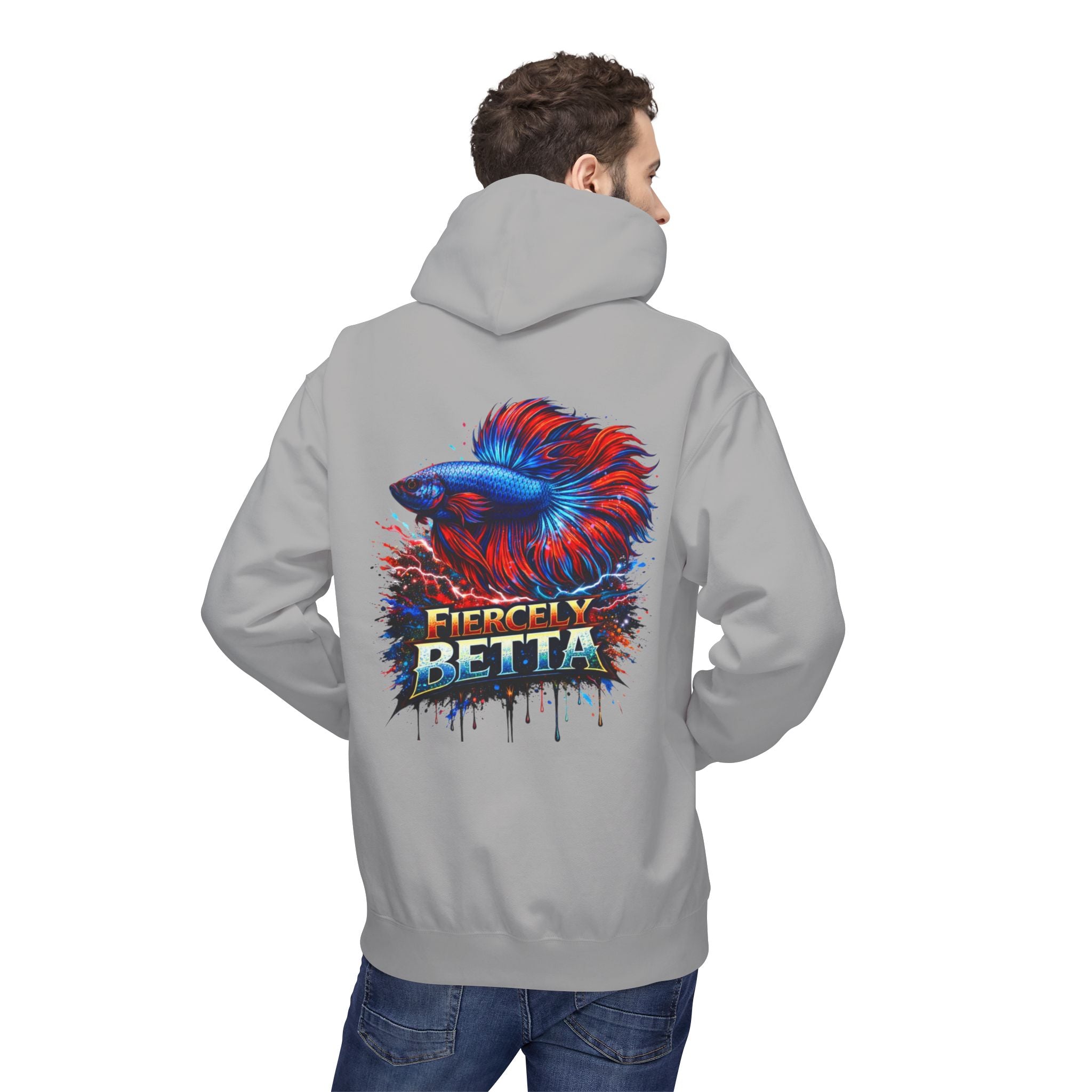 Fiercely Betta Hoodie – Colorful Betta Fish Graphic Pullover
