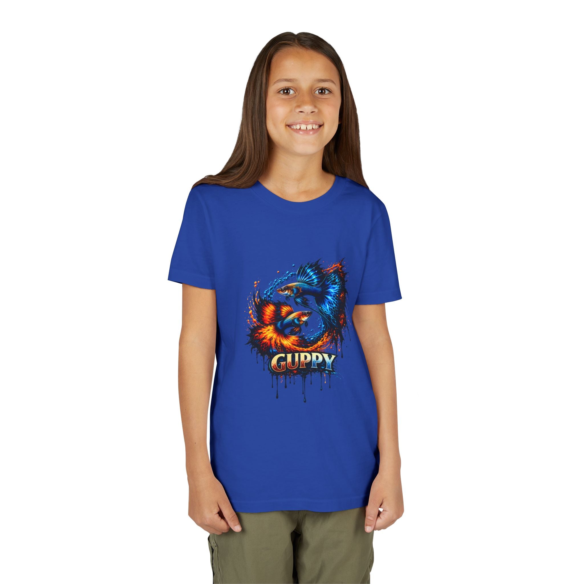 Fire & Ice Guppy – Youth "Neon Flare" Premium Tee