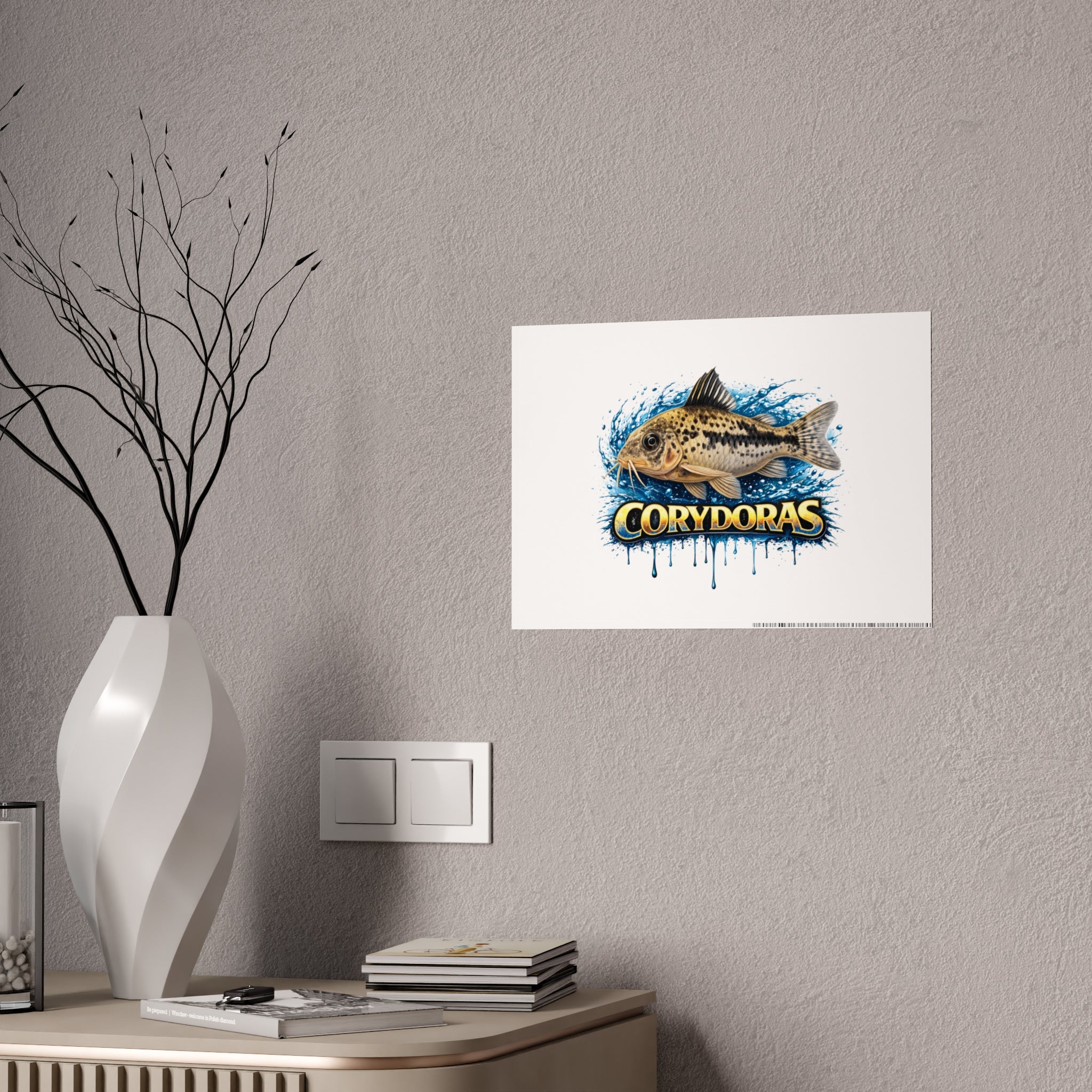 Corydoras Fish Gloss Poster – Aquarium Artwork Print