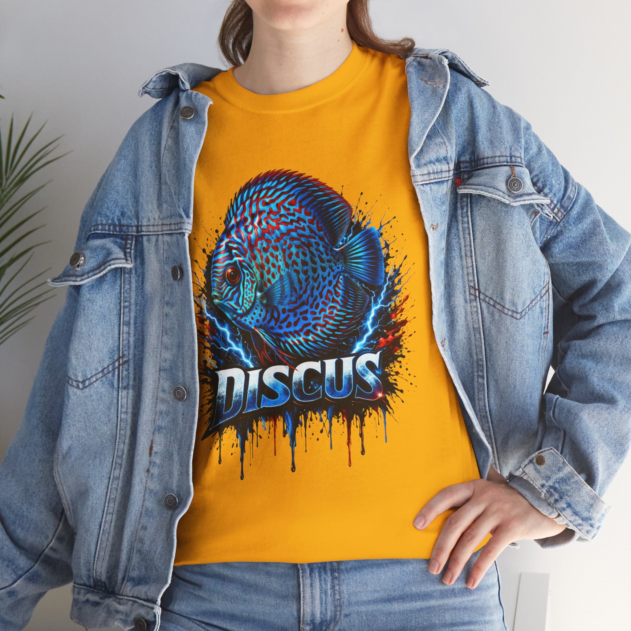 Discus Fish Graphic Tee - Vibrant Aquarium Fish Shirt