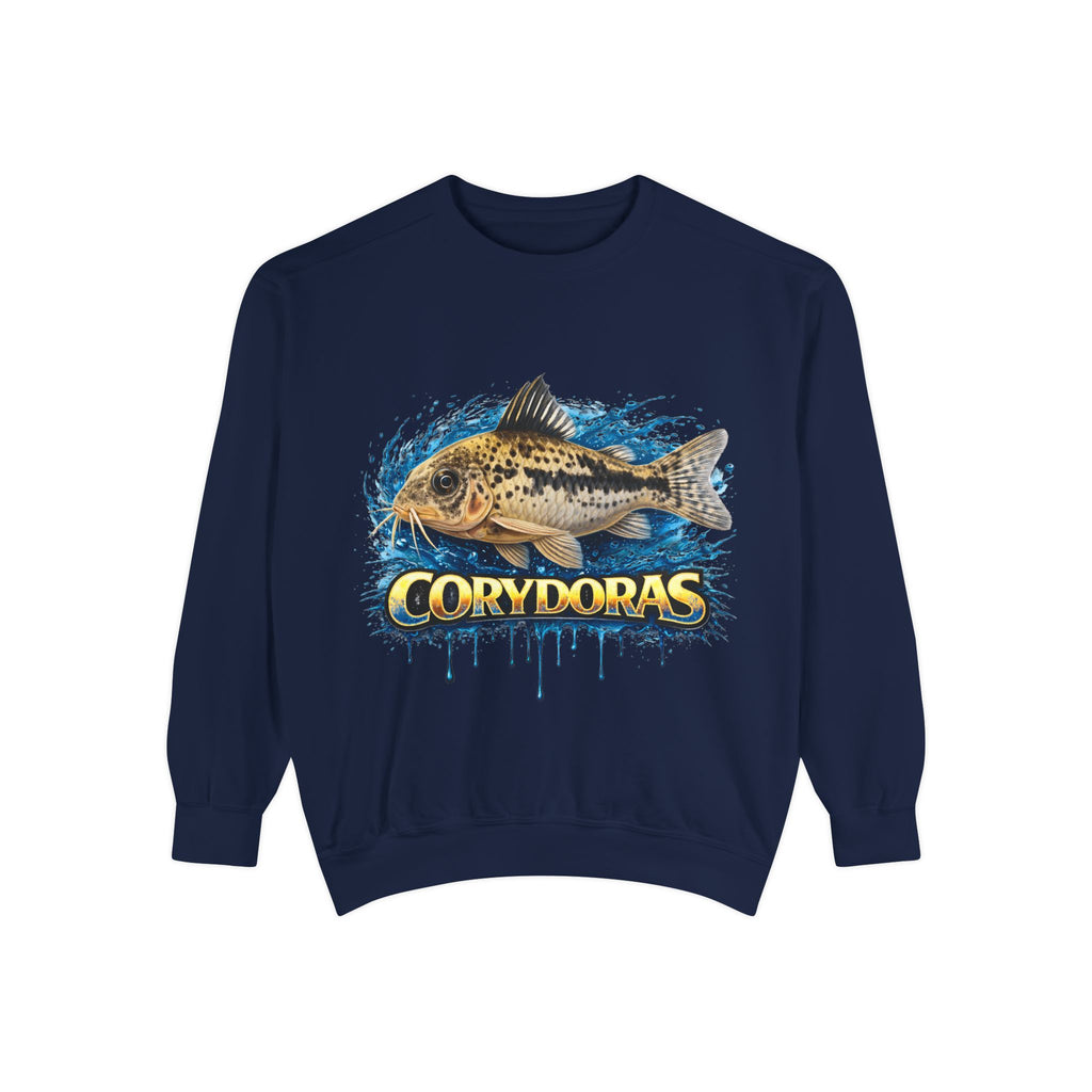 Corydoras Fish Sweatshirt — Aquatic Aquarium Catfish Graphic Crewneck
